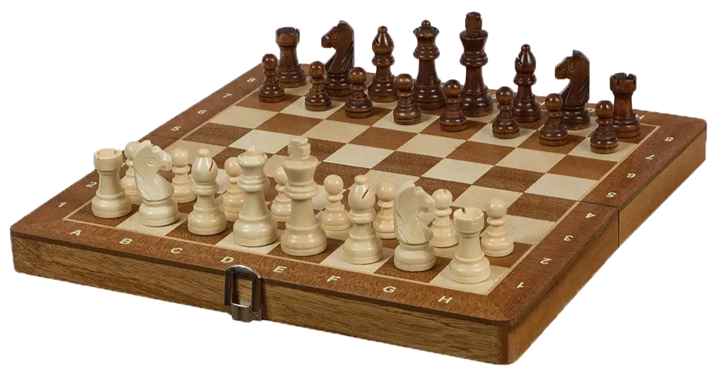 Magnetisches Schachspiel aus&nbspMahagoni